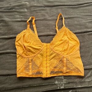 Viral No Boundaries Orange Corset Top